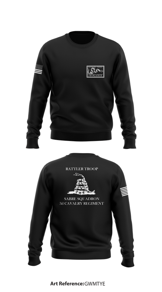 Rattler Troop Store 1 Core Men's Crewneck Performance Sweatshirt - gWMTye