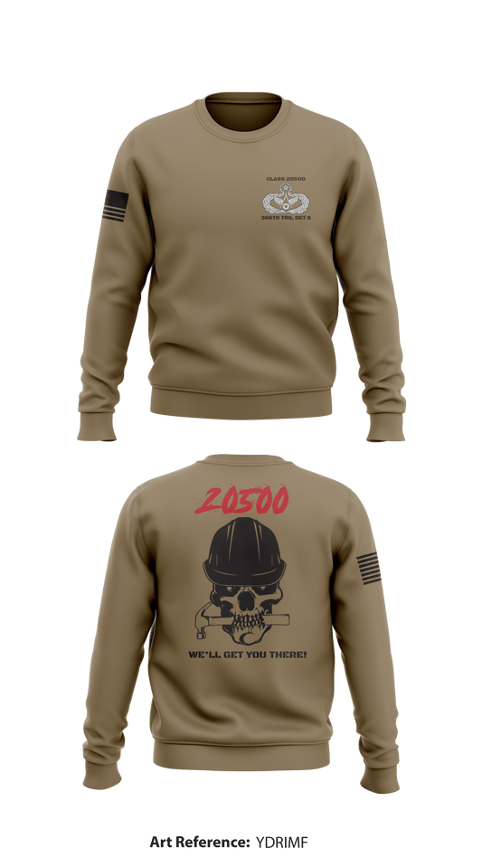 Class 20500, 366th TRS/DET 6 Store 1 Core Men's Crewneck Performance Sweatshirt - YDrimF