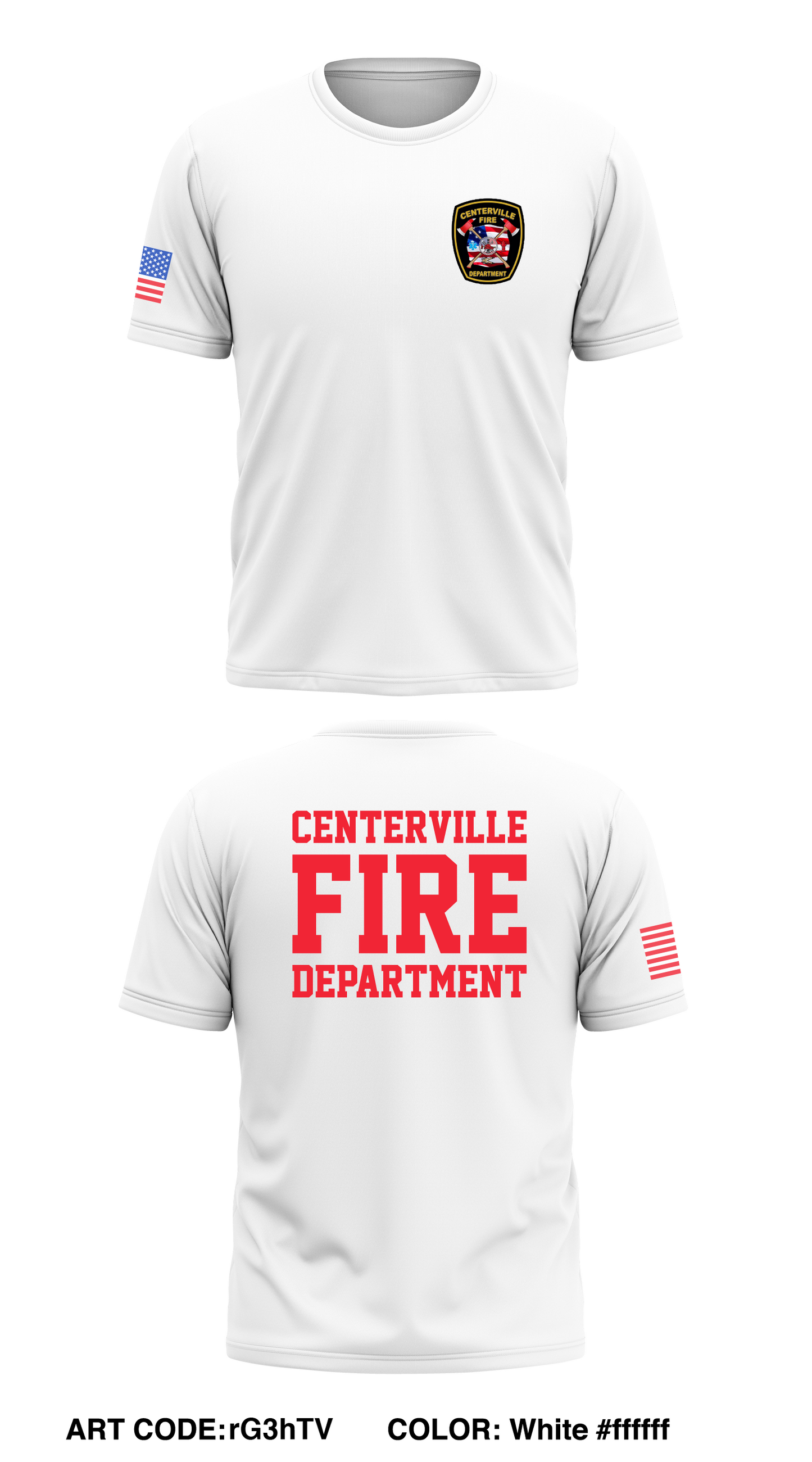 Centerville Fire Rescue Store 1 Core Men's SS Performance Tee - rG3hTV