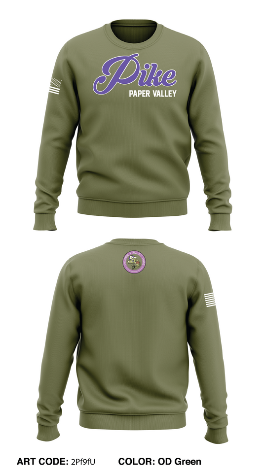 Paper Valley Pike Store 1 Core Men's Crewneck Performance Sweatshirt - 2Pf9fU