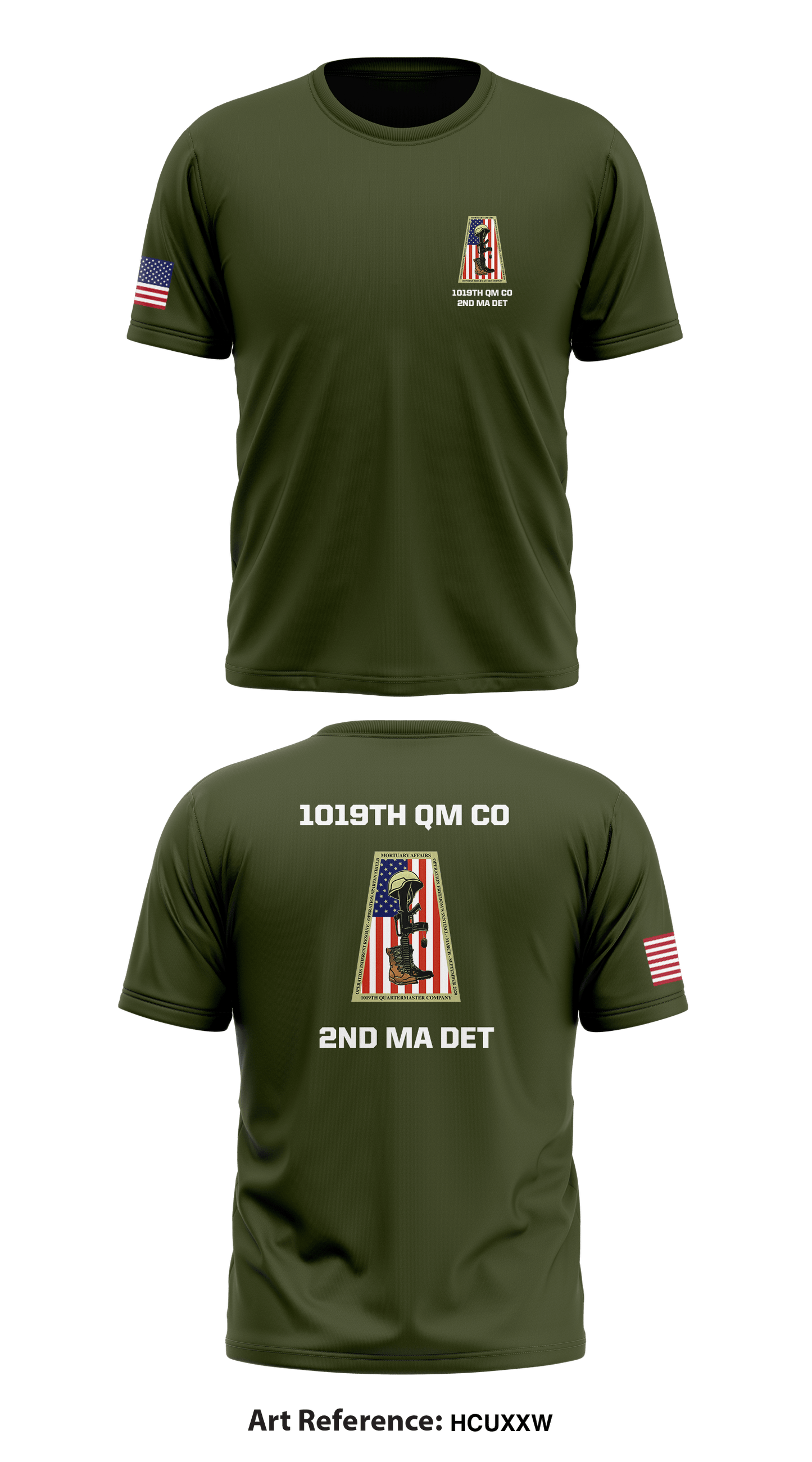 1019th QM CO 2nd MA DET Store 1 Core Men's SS Performance Tee - hCUXXw