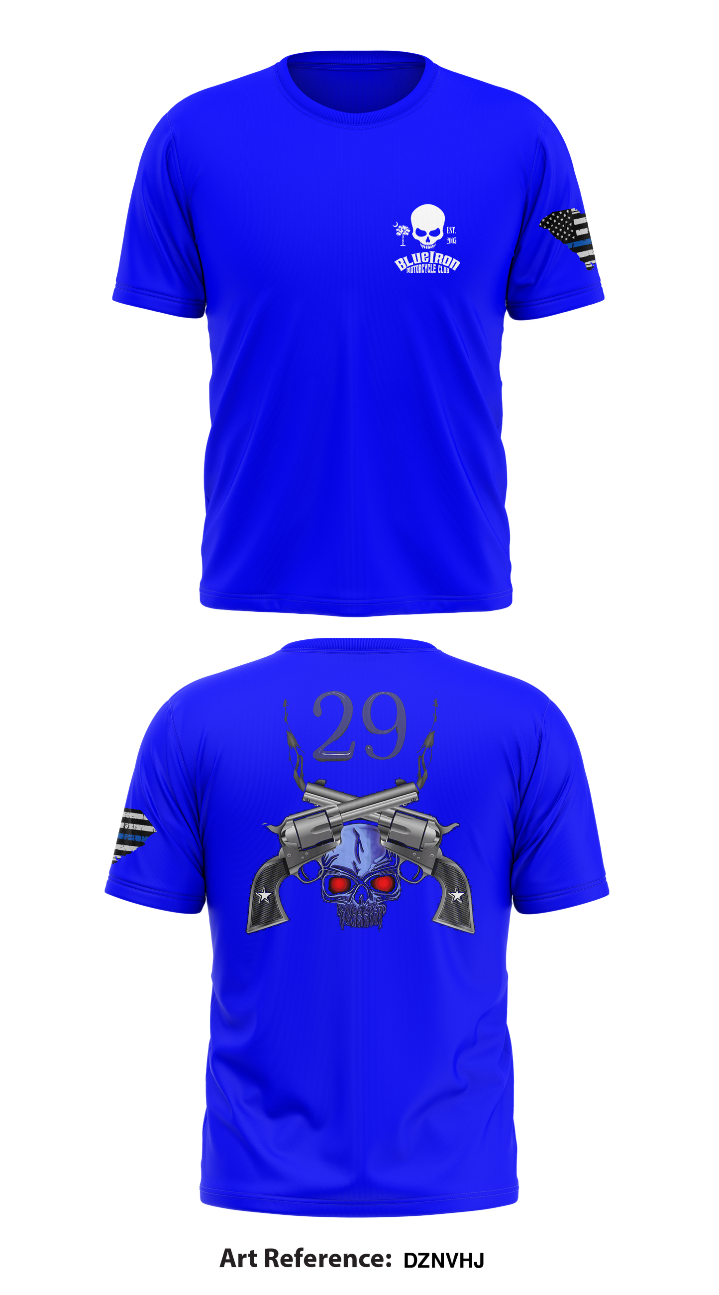Blue Iron LE/MC South Carolina Original Store 1 Core Men's SS Performance Tee - DZnvhJ