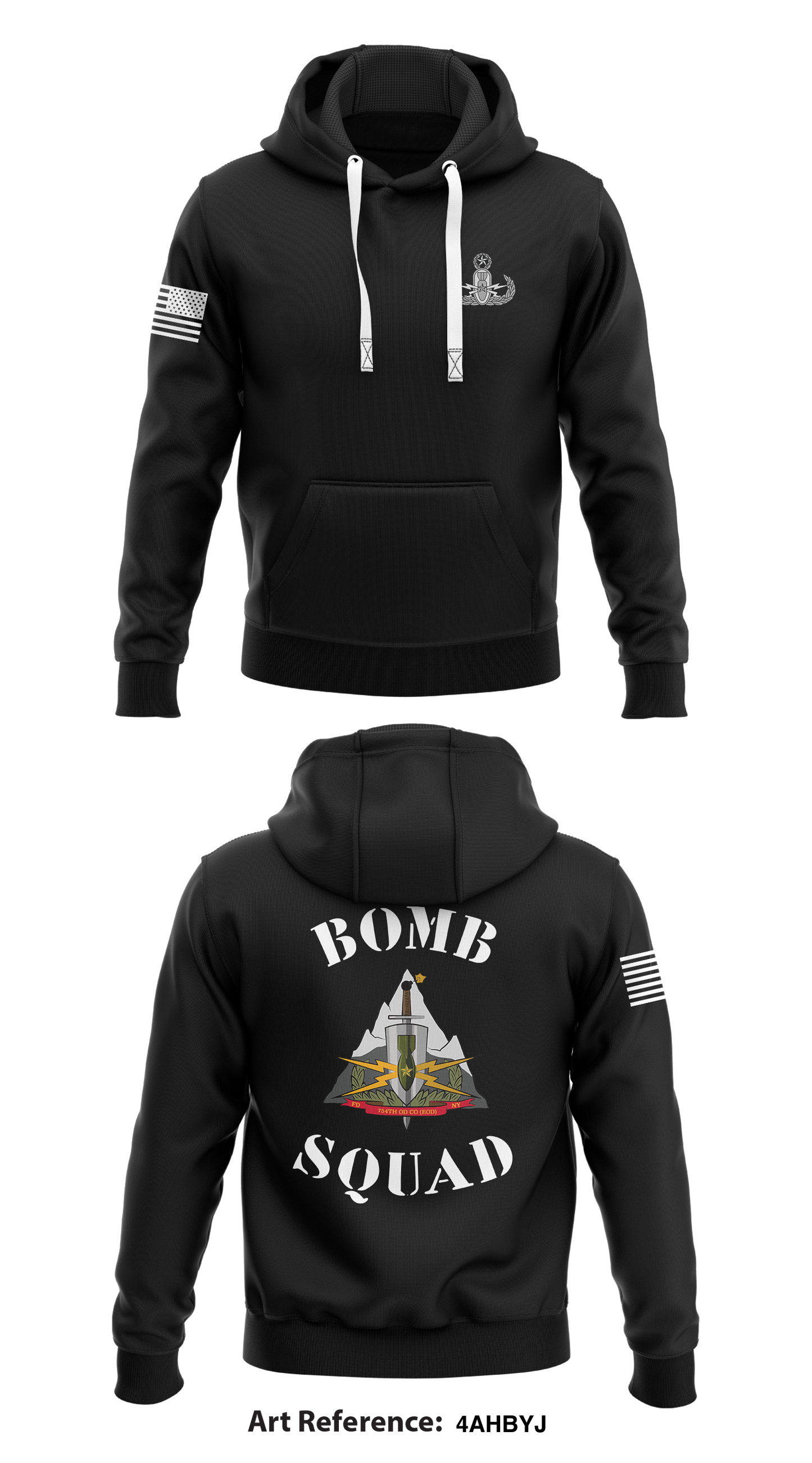 754th OD Co EOD Store 1  Core Men's Hooded Performance Sweatshirt - 4aHbyJ