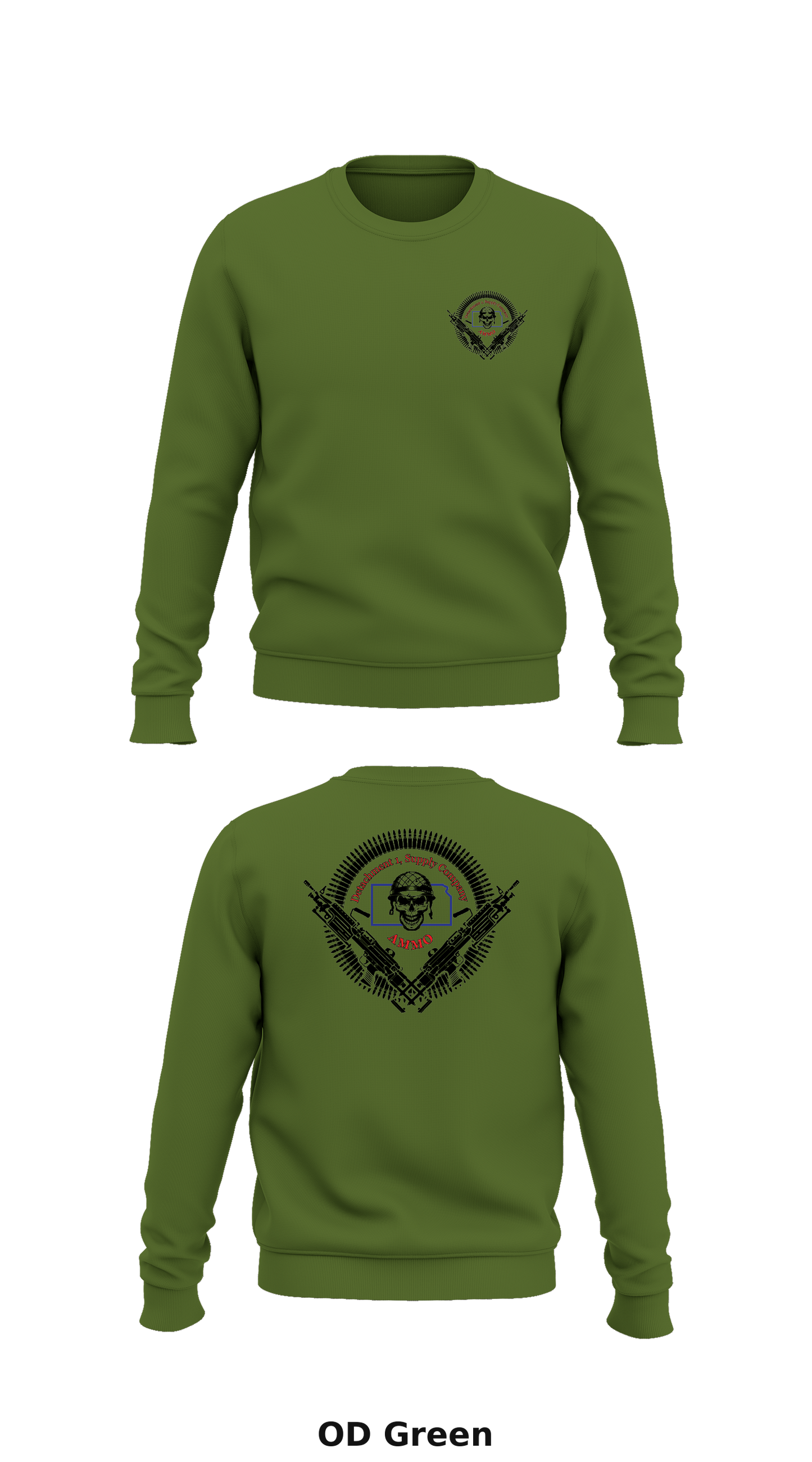 Detachment 1, Supply Company Store 1 Core Men's Crewneck Performance Sweatshirt - 76202825279
