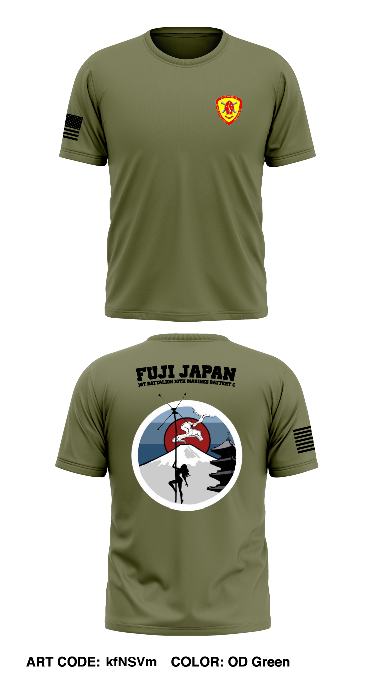 1st Battalion 10th Marines  Store 1 Core Men's SS Performance Tee - kfNSVm