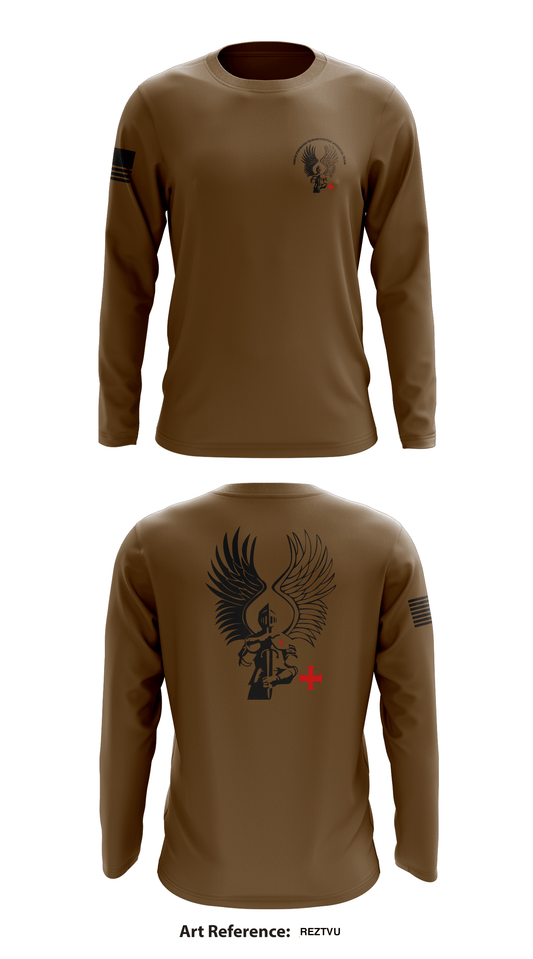 745th Forward Resuscitative Surgical Team  Store 1 Core Men's LS Performance Tee - rEztvu