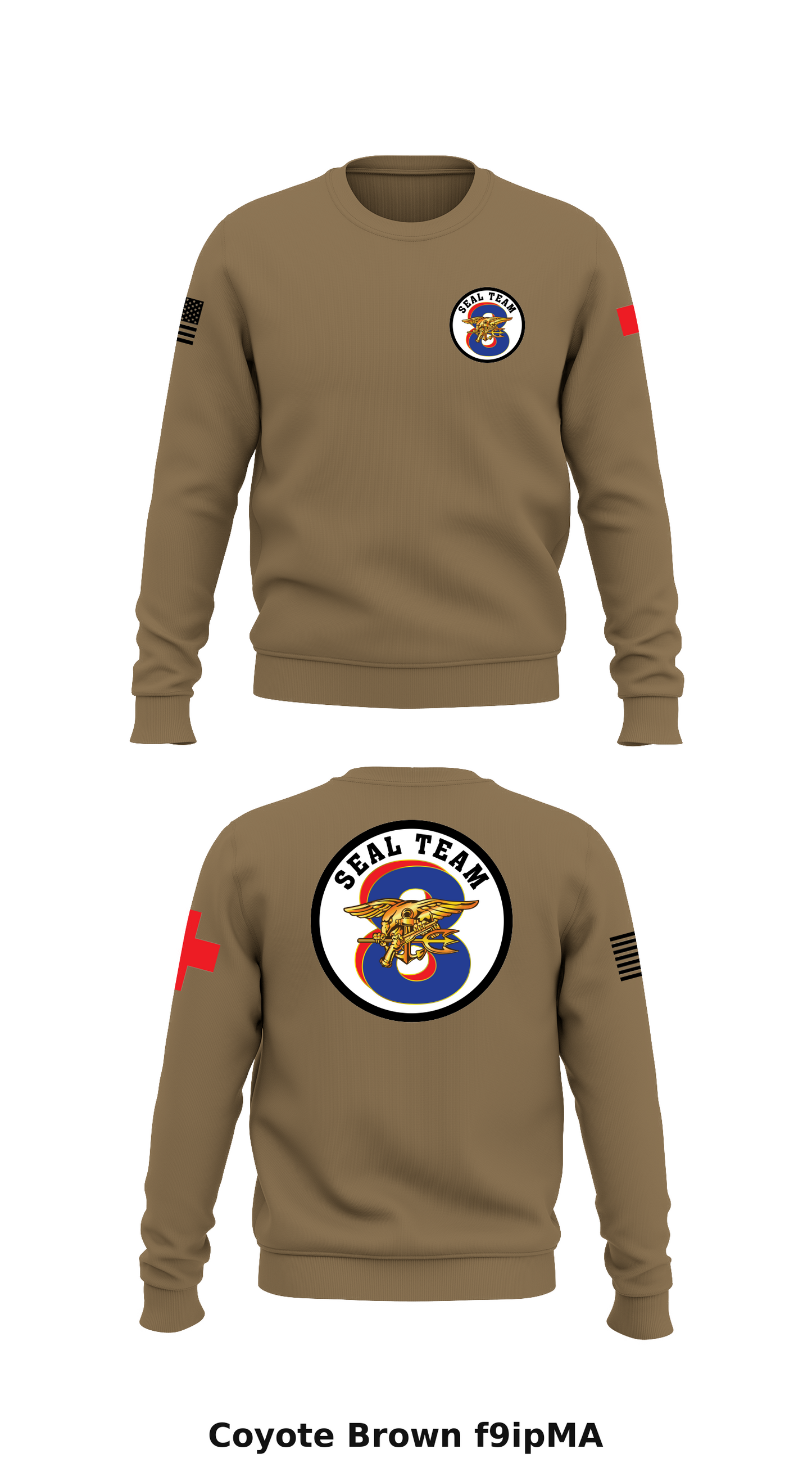 SEAL Team 8 Store 1 Core Men's Crewneck Performance Sweatshirt - f9ipMA