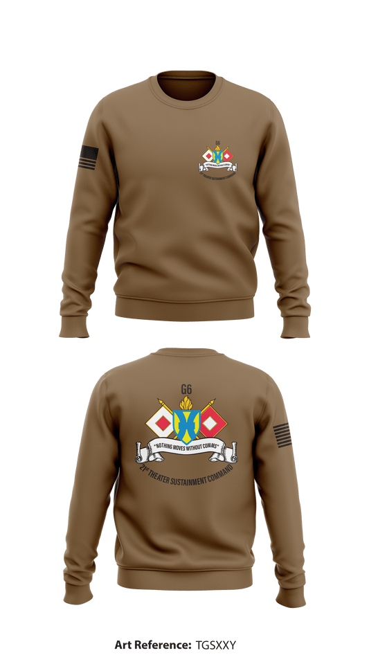 21st Theater Sustainment Command - G6 Store 1 Core Men's Crewneck Performance Sweatshirt - tgsXxy