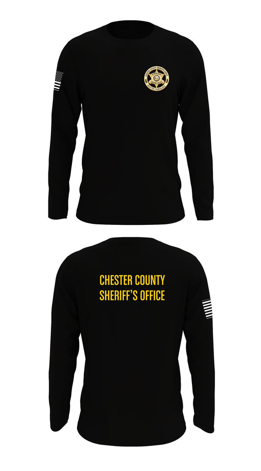Chester County Sheriff's Office Criminal Investigation Division Store 1 Core Men's LS Performance Tee - 32563631053
