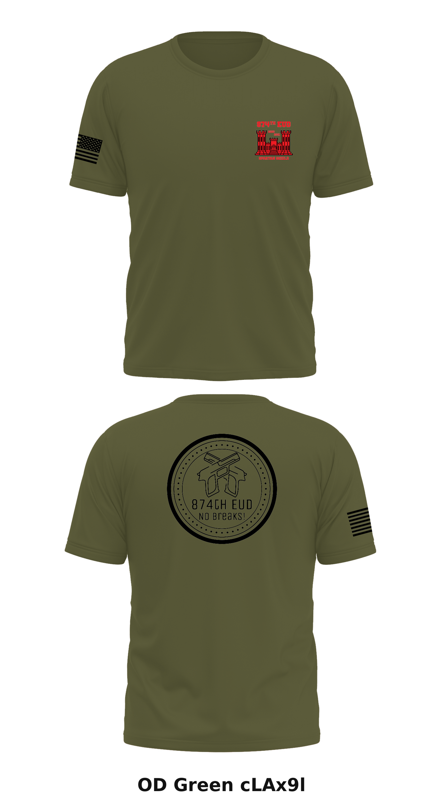 874th EUD Store 1 Core Men's SS Performance Tee - cLAx9l