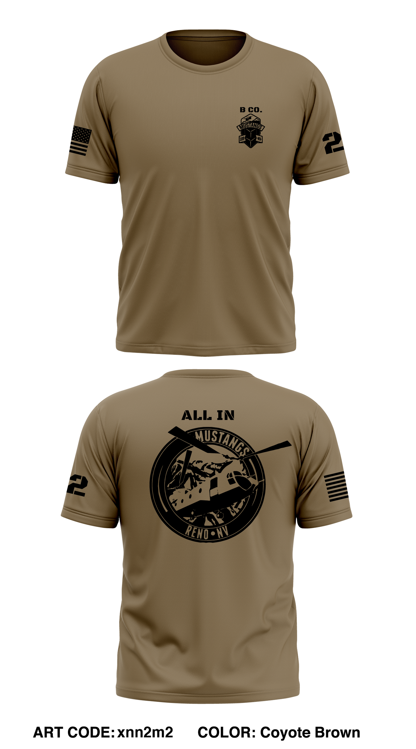 B Co, 1/189th AV Store 1 Core Men's SS Performance Tee - xnN2M2