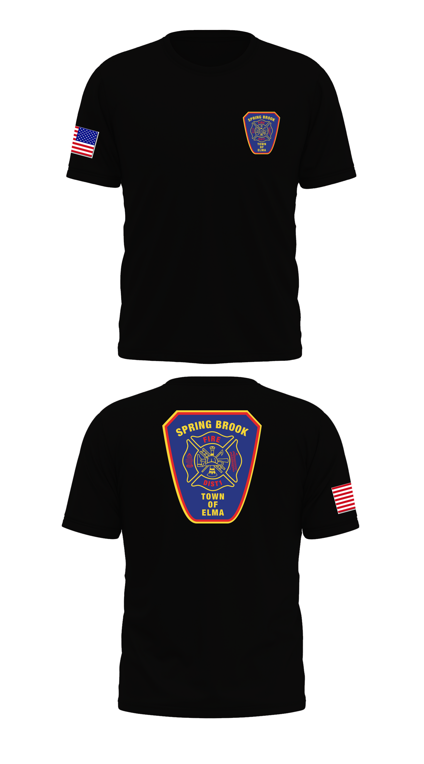 Spring Brook Fire District #1 Store 1 Core Men's SS Performance Tee - 73900709712