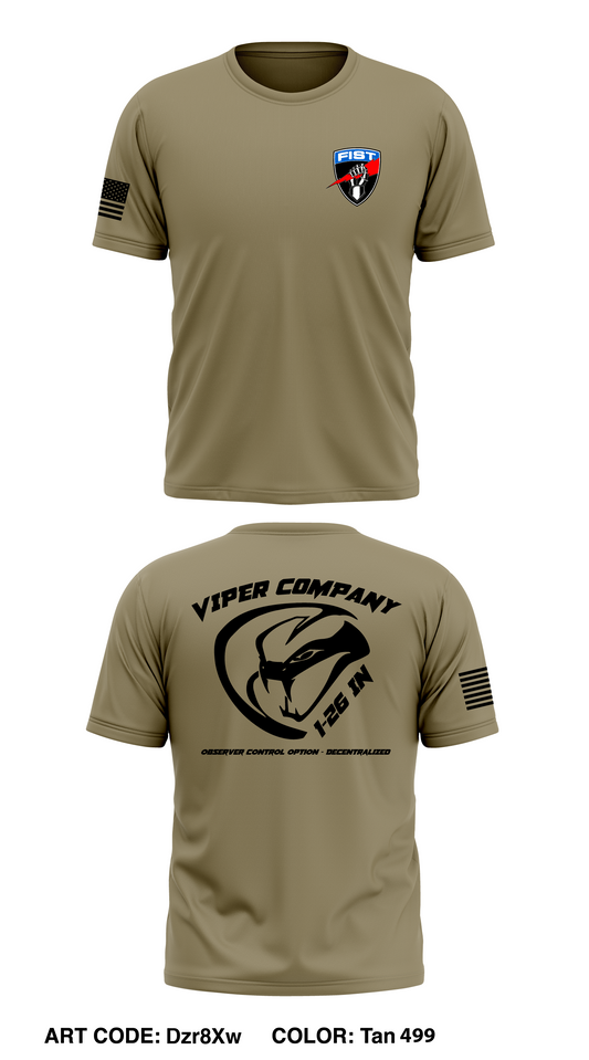 FIST, Viper Company, 1-26 IN Store 1 Core Men's SS Performance Tee - Dzr8Xw