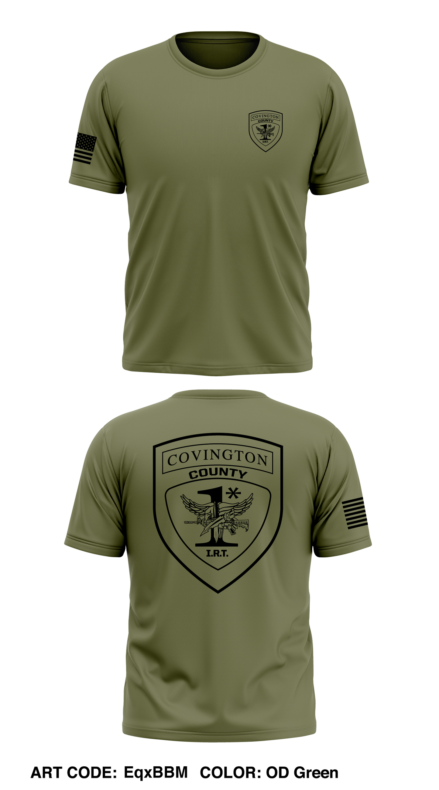 Covington County I.R.T Store 1 Core Men's SS Performance Tee - EqxBBM