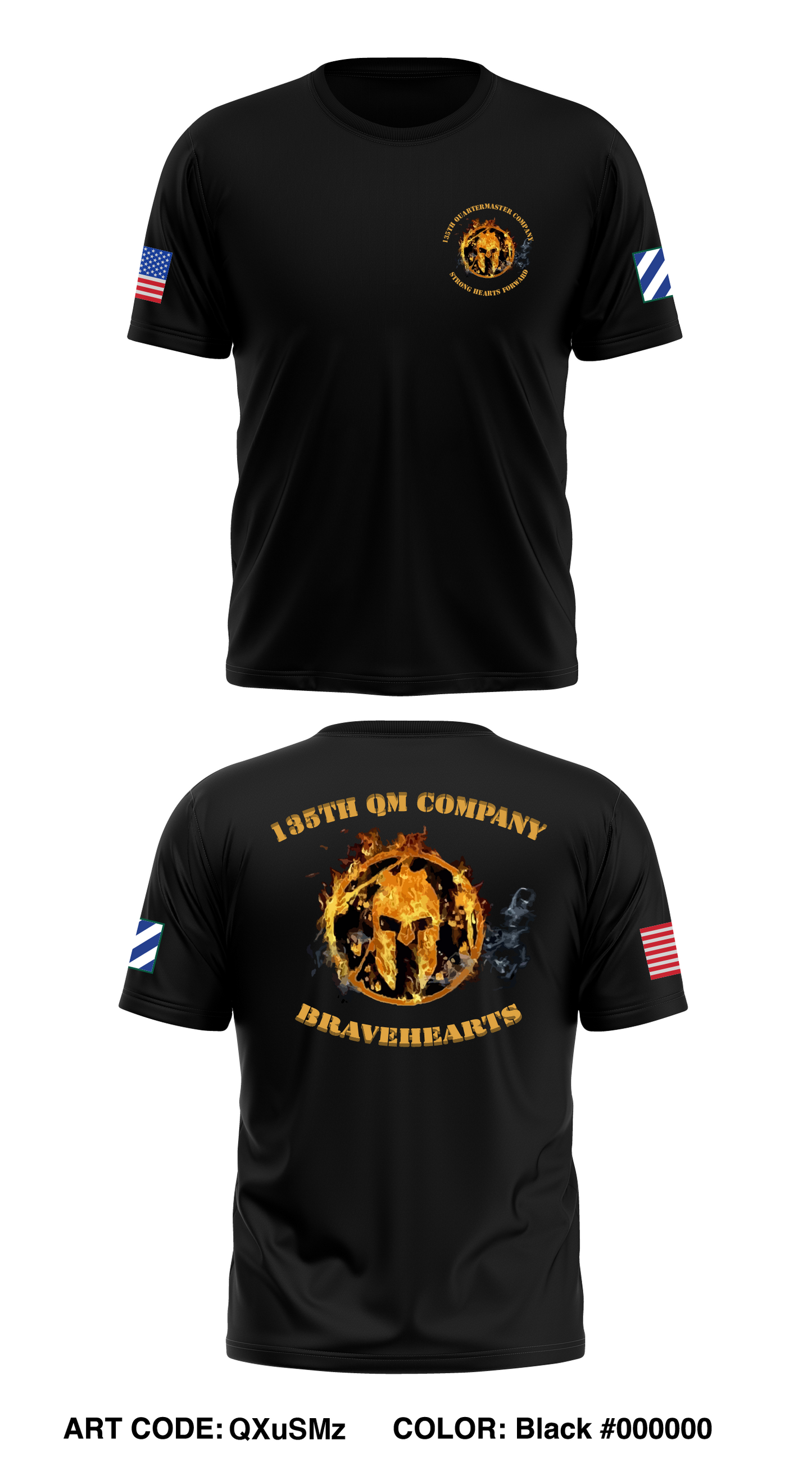 135th QM, 87th CSSB, 3SB, 3ID Store 1 Core Men's SS Performance Tee - QXuSMz