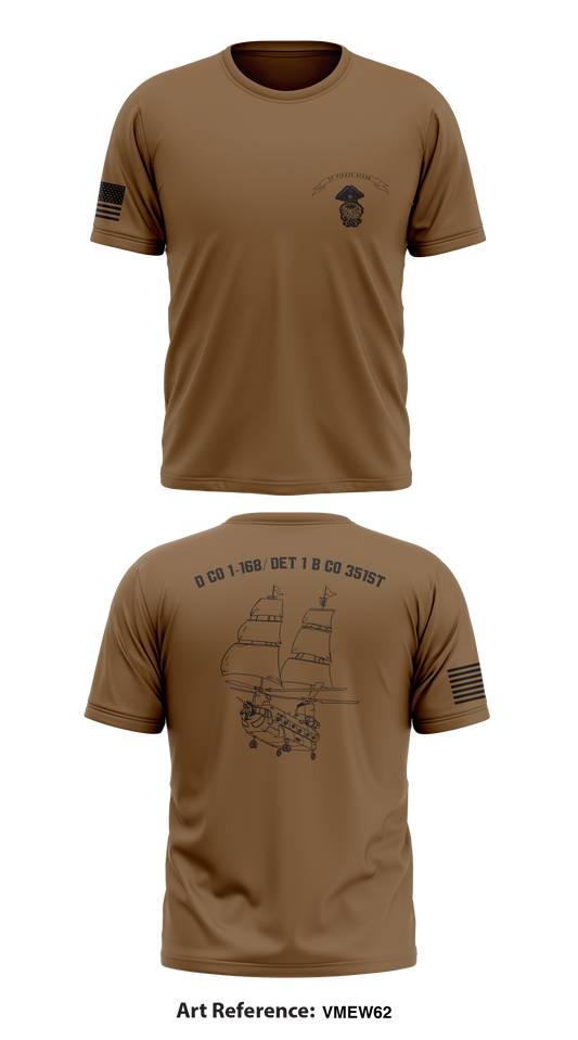 D CO 1-168/ DET 1 B CO 351st Store 1 Core Men's SS Performance Tee - ne4C4d