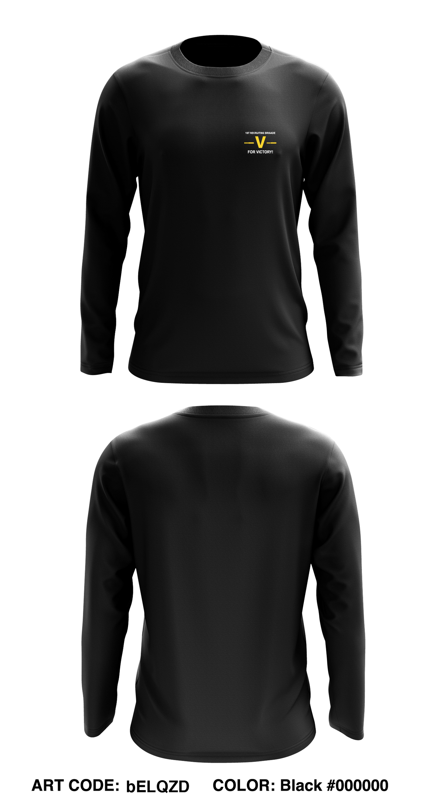 1st Recruiting Brigade Store 1 Core Men's LS Performance Tee - bELQZD