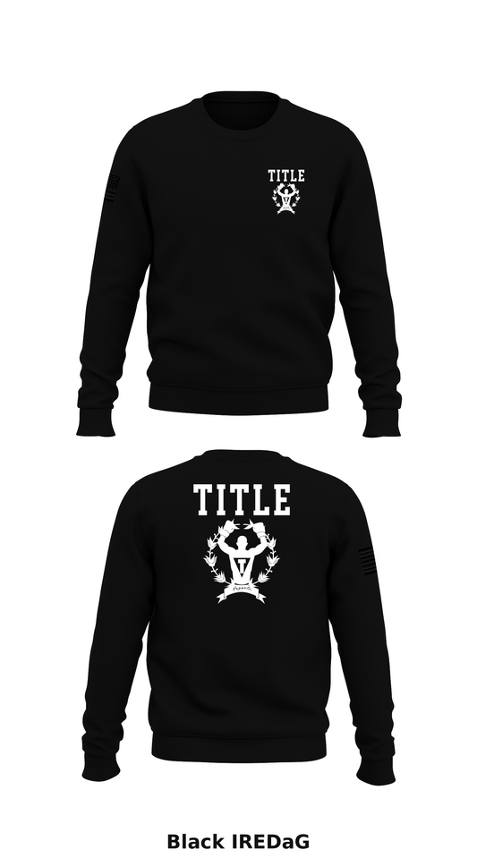 Title Boxing Club Store 1 Core Men's Crewneck Performance Sweatshirt - IREDaG