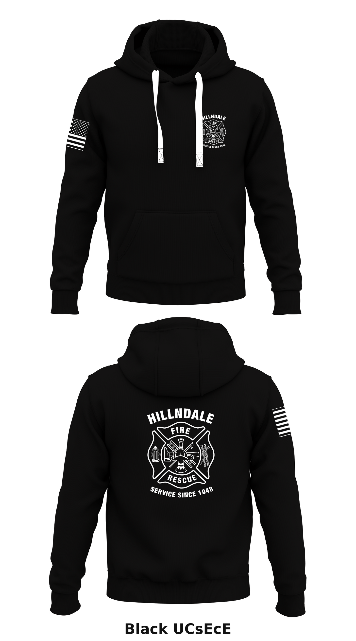 Hillndale Fire Department  Store 1  Core Men's Hooded Performance Sweatshirt - UCsEcE