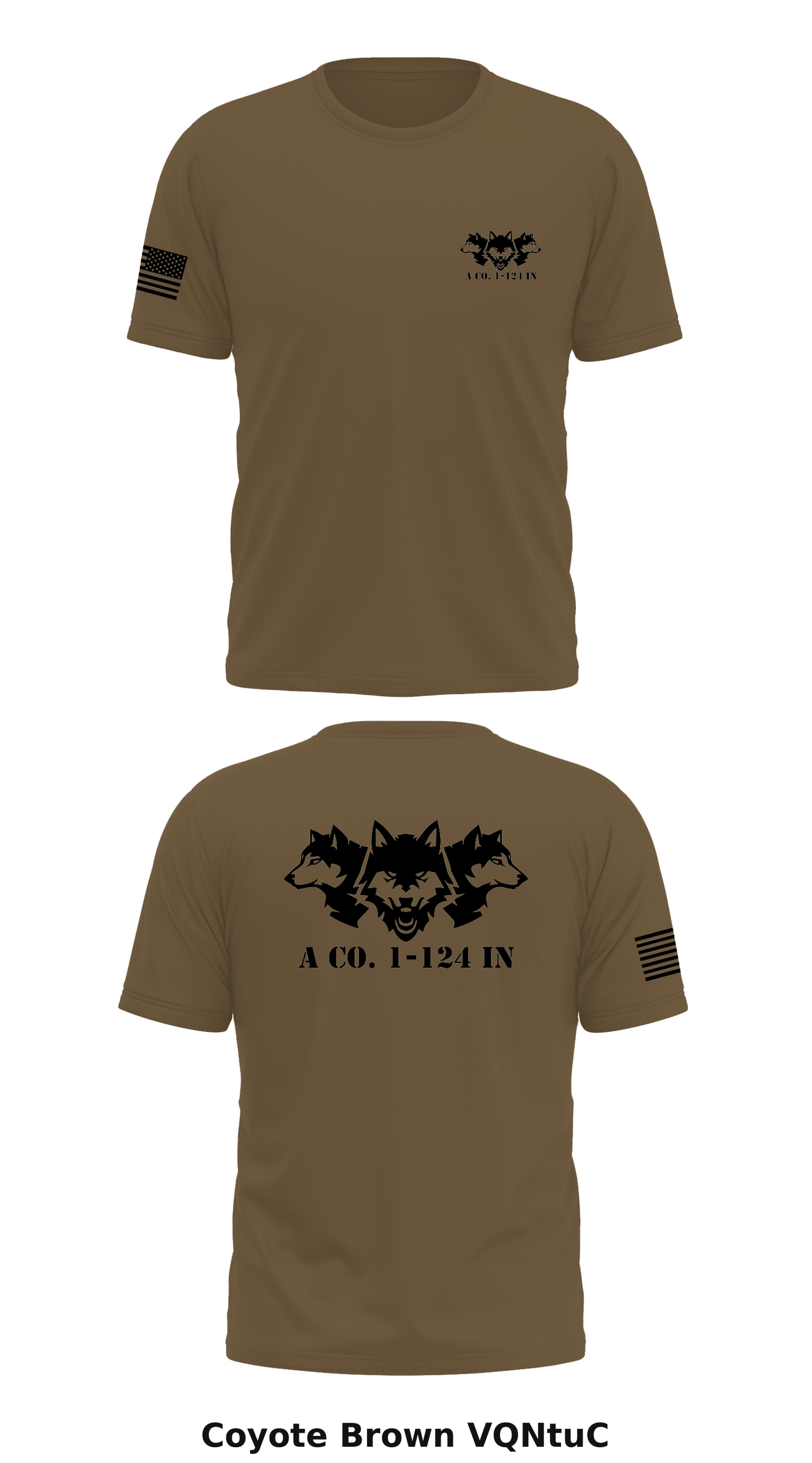 A Co. 1-124 IN Store 1 Core Men's SS Performance Tee - VQNtuC