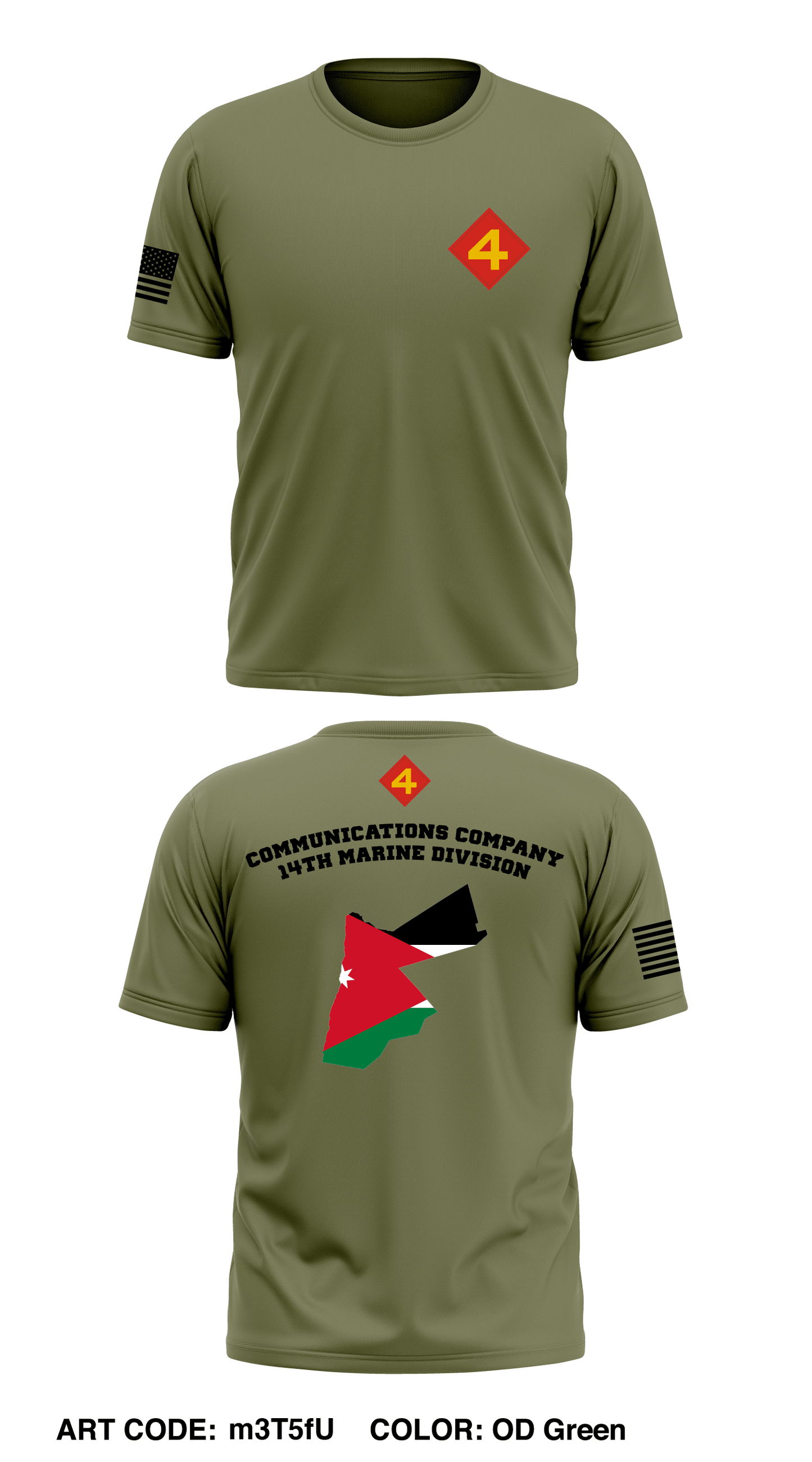 Communications company 14th Marine Division Cincinnati, Oh Store 1 Core Men's SS Performance Tee - m3T5fU