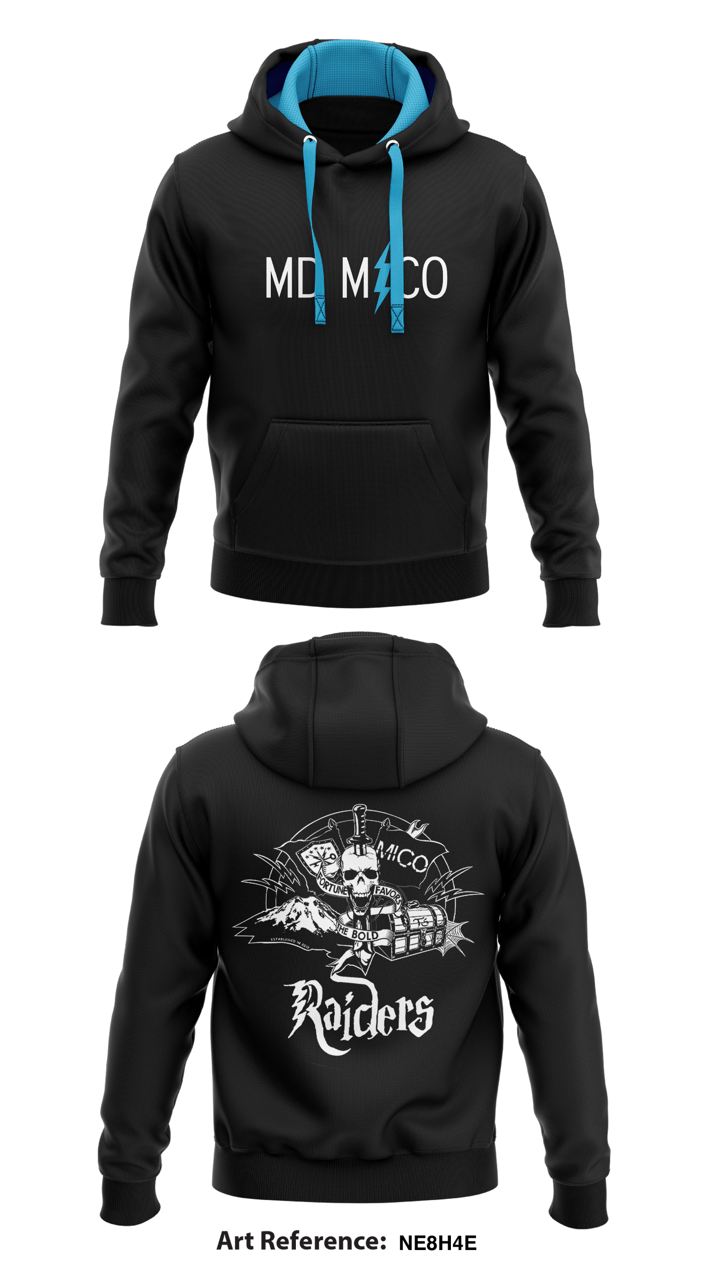 MD MICO Store 1  Core Men's Hooded Performance Sweatshirt - NE8h4E