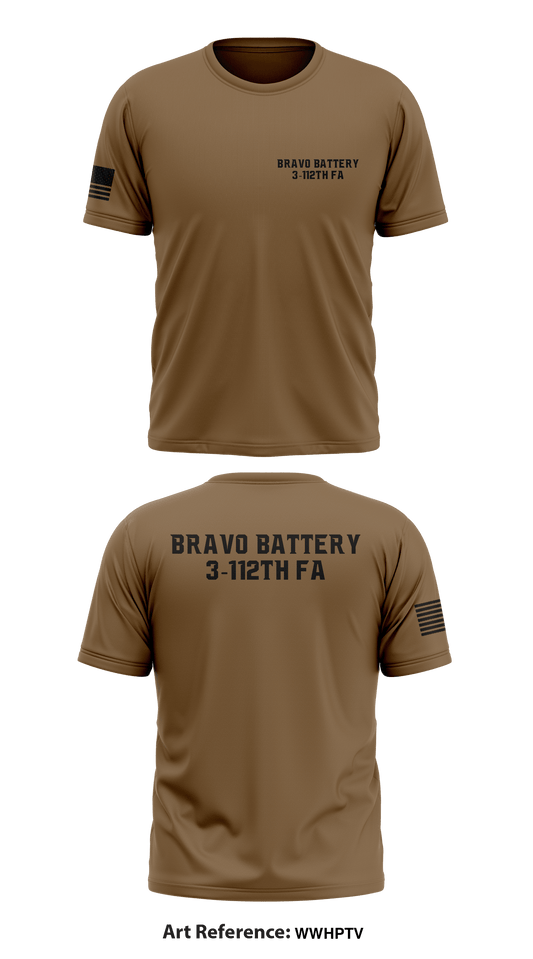 Bravo Battery 3-112th FA Store 1 Core Men's SS Performance Tee - WwhPTV