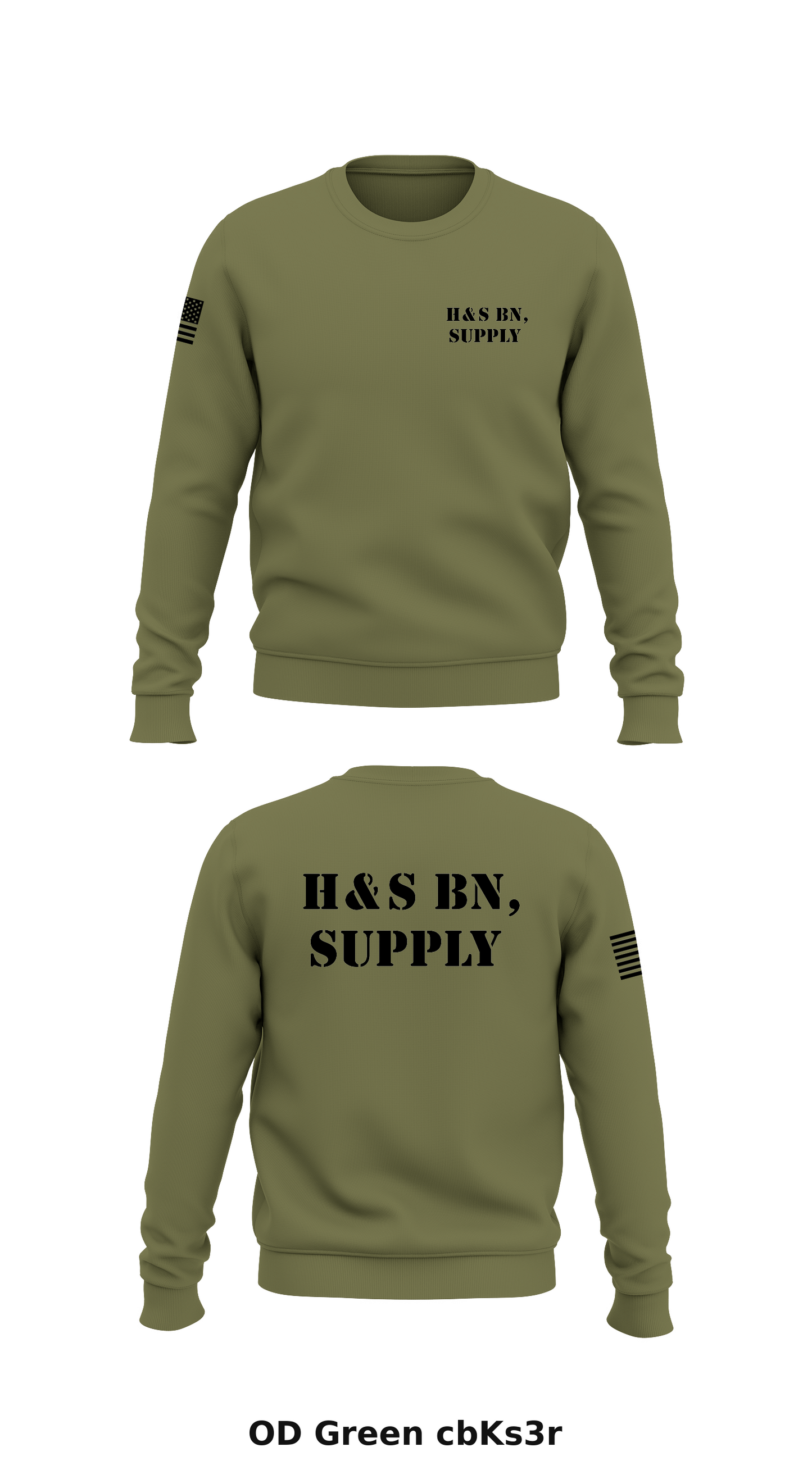 H & S BN, Supply Store 1 Core Men's Crewneck Performance Sweatshirt - cbKs3r