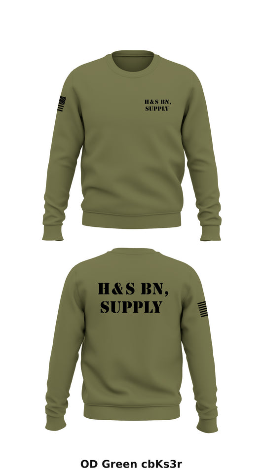 H & S BN, Supply Store 1 Core Men's Crewneck Performance Sweatshirt - cbKs3r