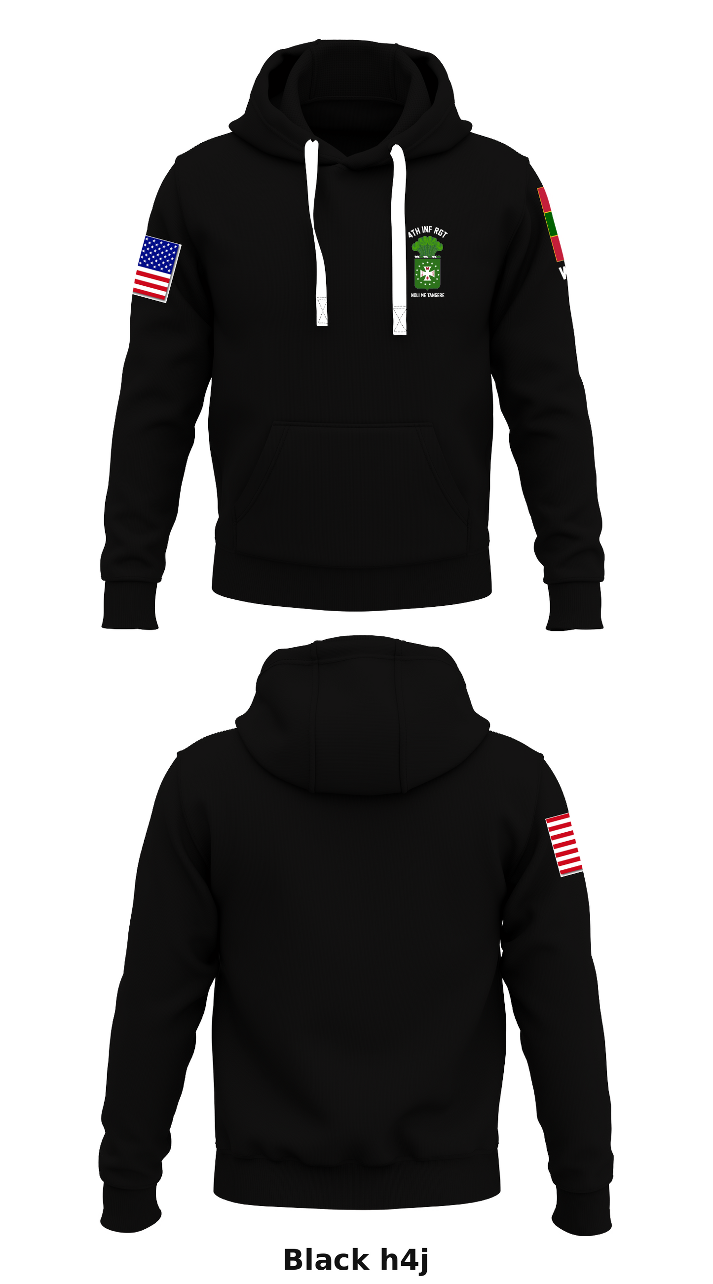 4th Infantry Regiment Veteran's Association Store 1  Core Men's Hooded Performance Sweatshirt - h4j