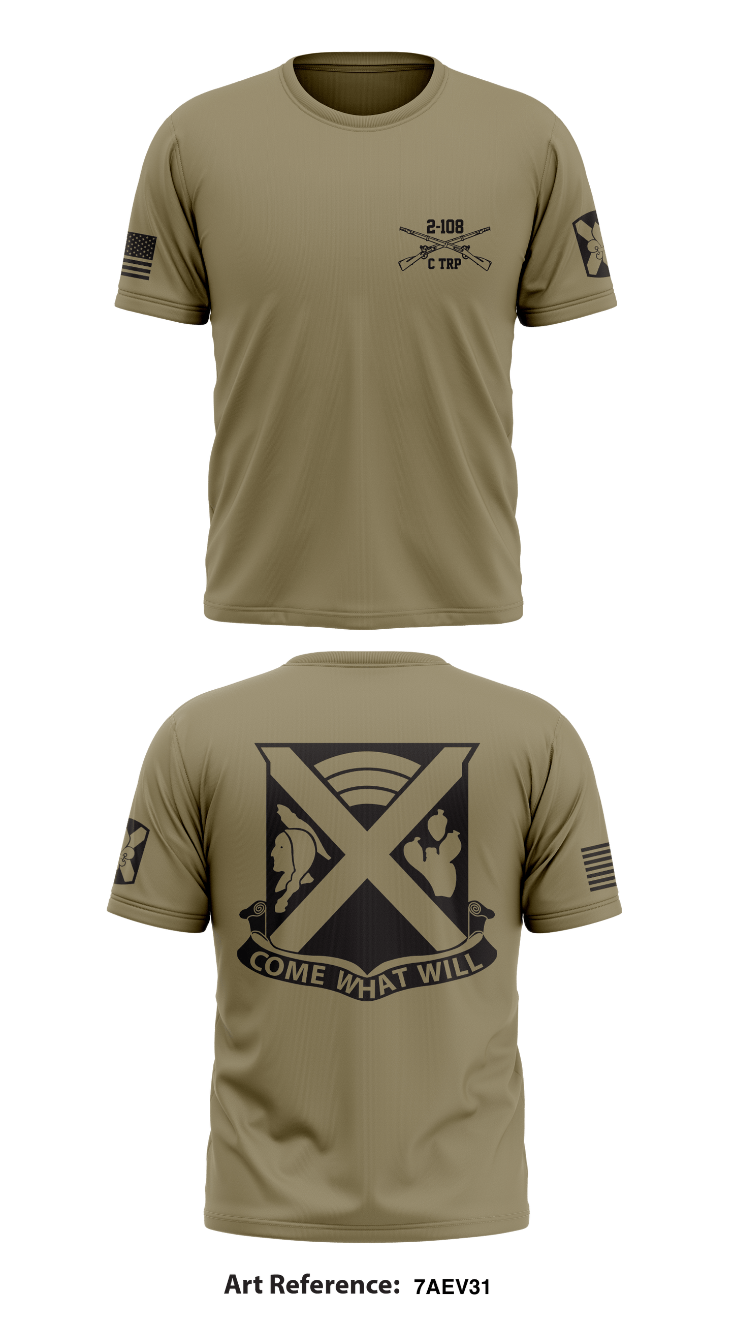 C TRP, 2-108 CAV Store 1 Core Men's SS Performance Tee - 7AEV31