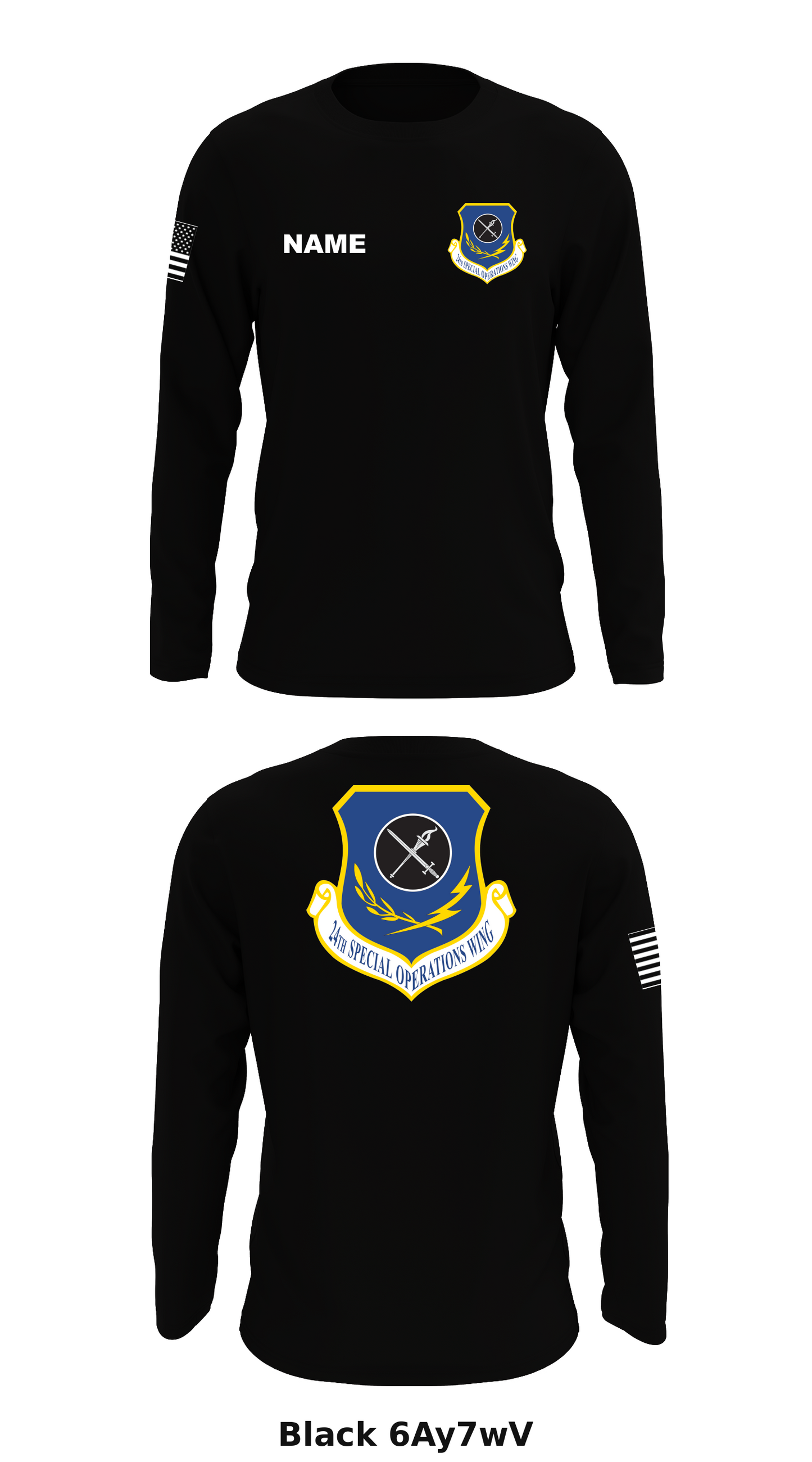 24th SPECIAL OPERATIONS WING Store 1 Core Men's LS Performance Tee - 6Ay7wV