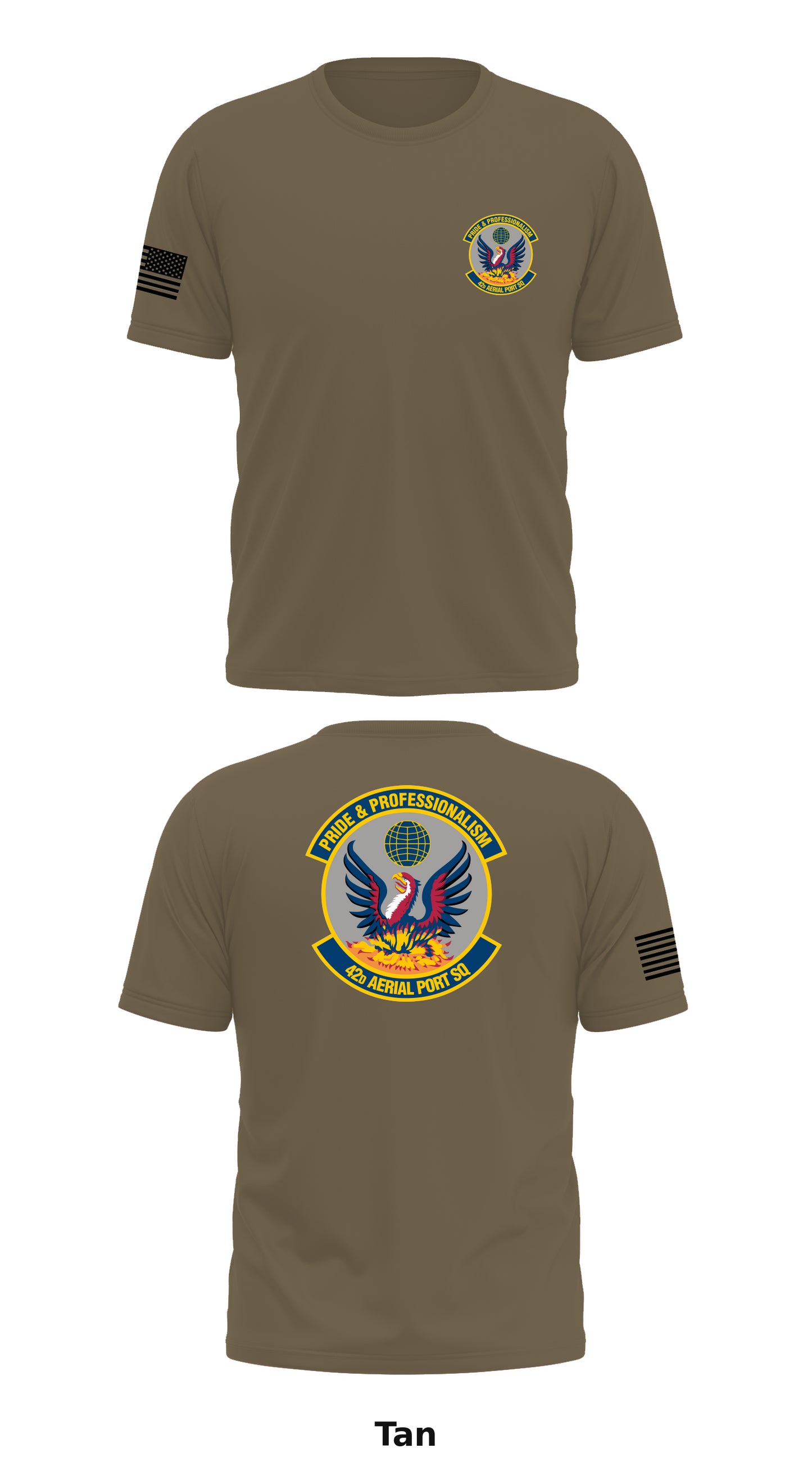 42d Aerial Port Squadron Store 2 Core Men's SS Performance Tee - 87102625239