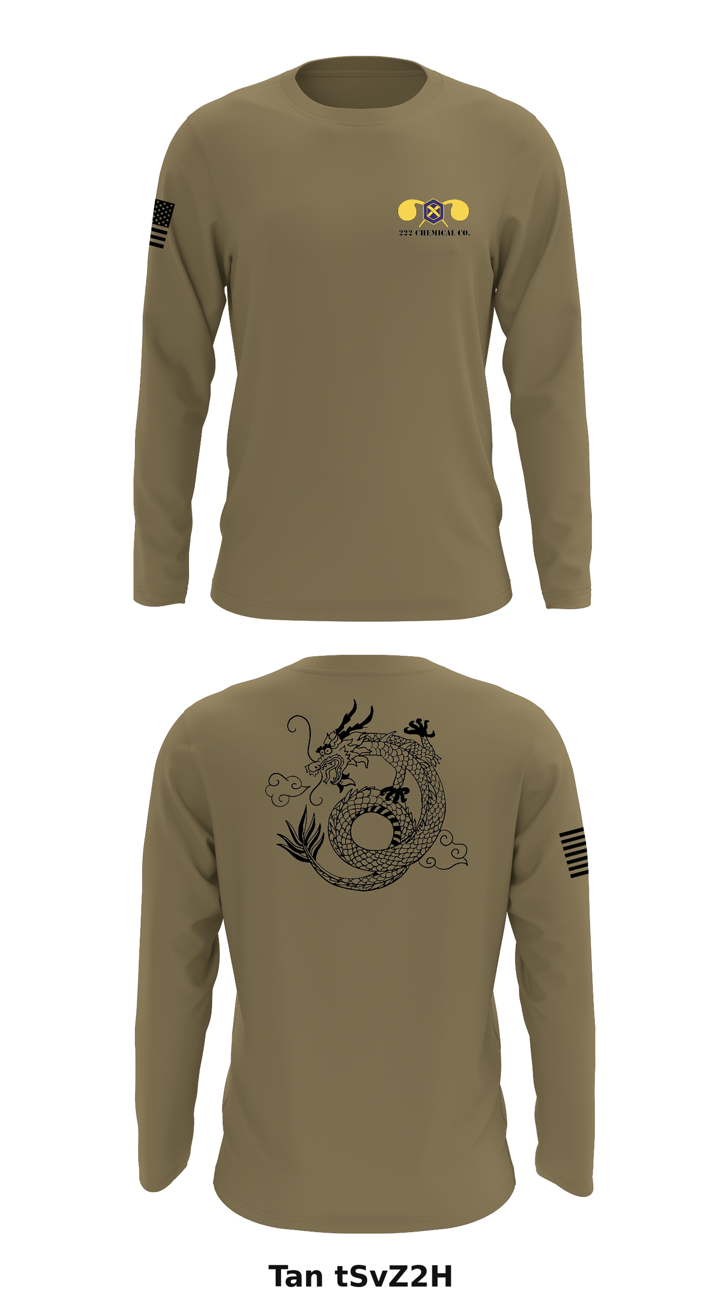 222 Chemical Co. Store 1 Core Men's LS Performance Tee - tSvZ2H