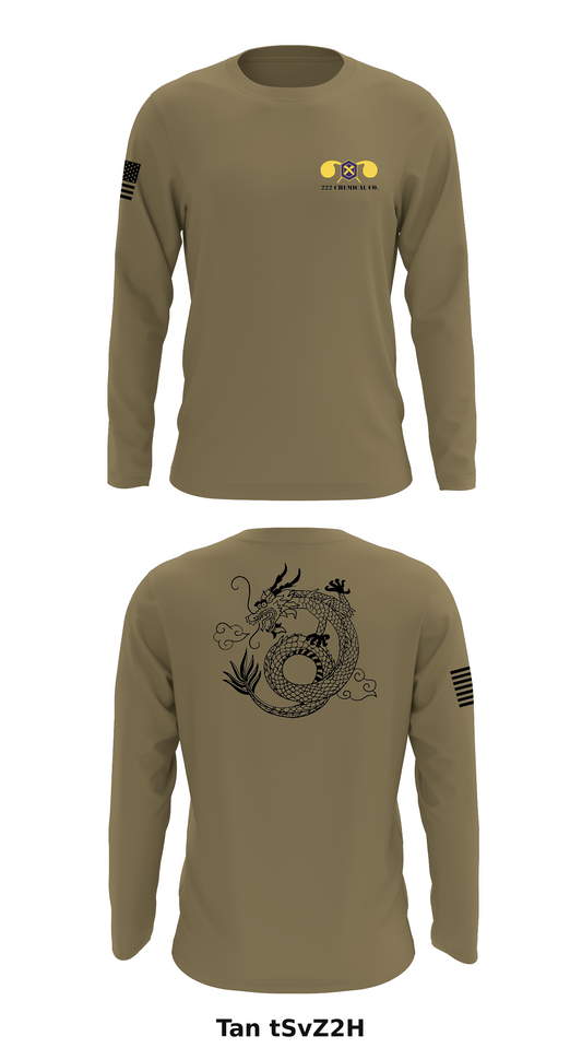 222 Chemical Co. Store 1 Core Men's LS Performance Tee - tSvZ2H