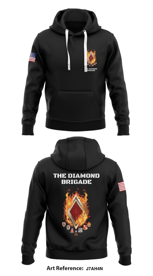 The Diamond Brigade Store 1  Core Men's Hooded Performance Sweatshirt - J7Ah4n