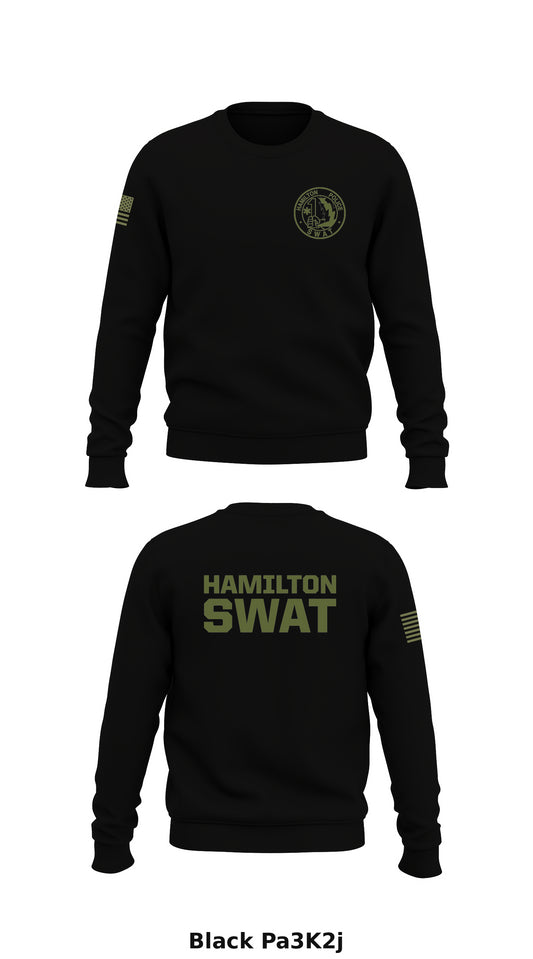 HAMILTON SWAT Store 1 Core Men's Crewneck Performance Sweatshirt - Pa3K2j