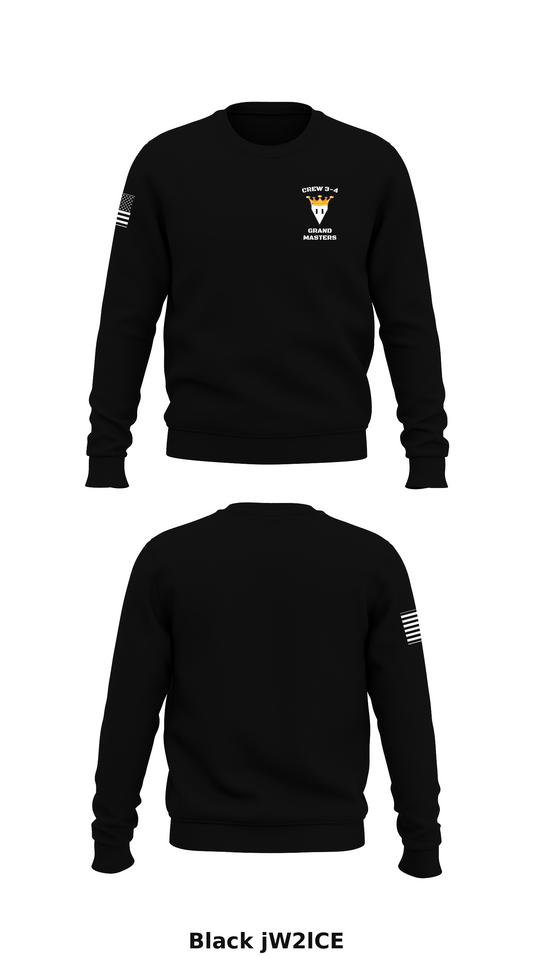 Crew 34, DET 3, 1st Space BDE Store 1 Core Men's Crewneck Performance Sweatshirt - jW2lCE