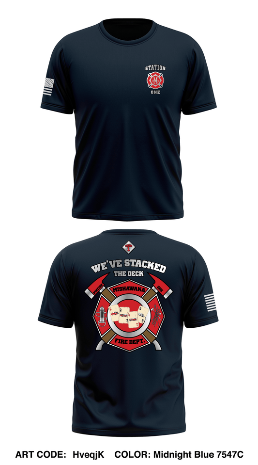 Mishawaka Fire Dept. Store 1 Core Men's SS Performance Tee - HveqjK