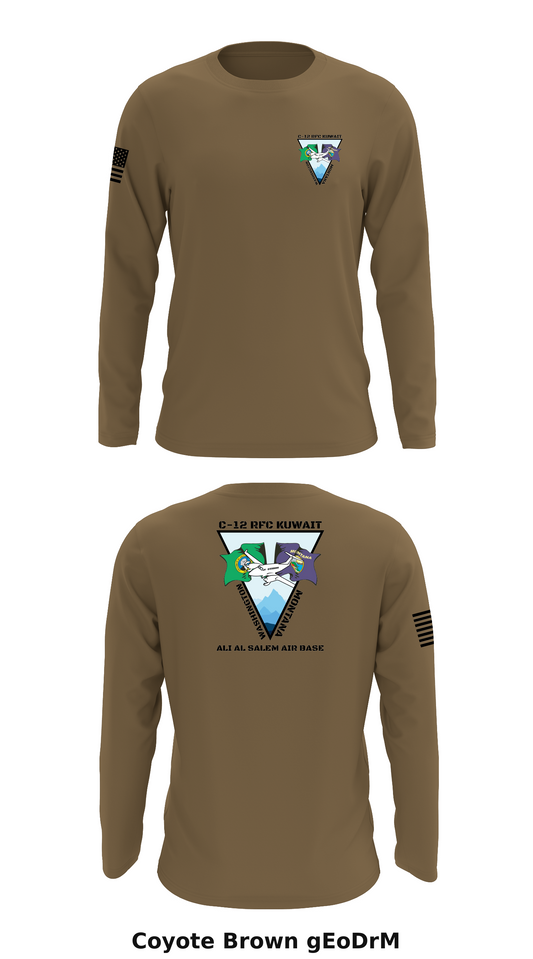 C-12 RFC Kuwait Store 1 Core Men's LS Performance Tee - gEoDrM