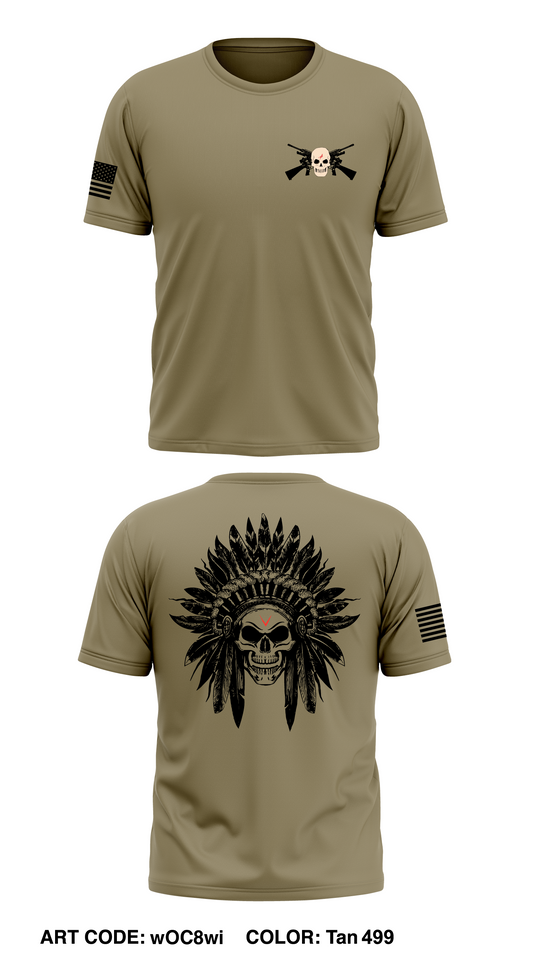 C TRP, 3/4 CAV, 3IBCT, 25th ID Store 1 Core Men's SS Performance Tee - wOC8wi