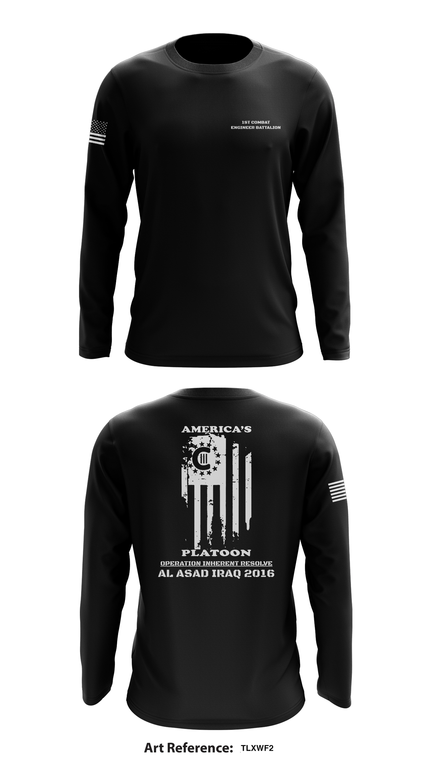 1st Combat Engineer Battalion  Store 1 Core Men's LS Performance Tee - TLXWF2