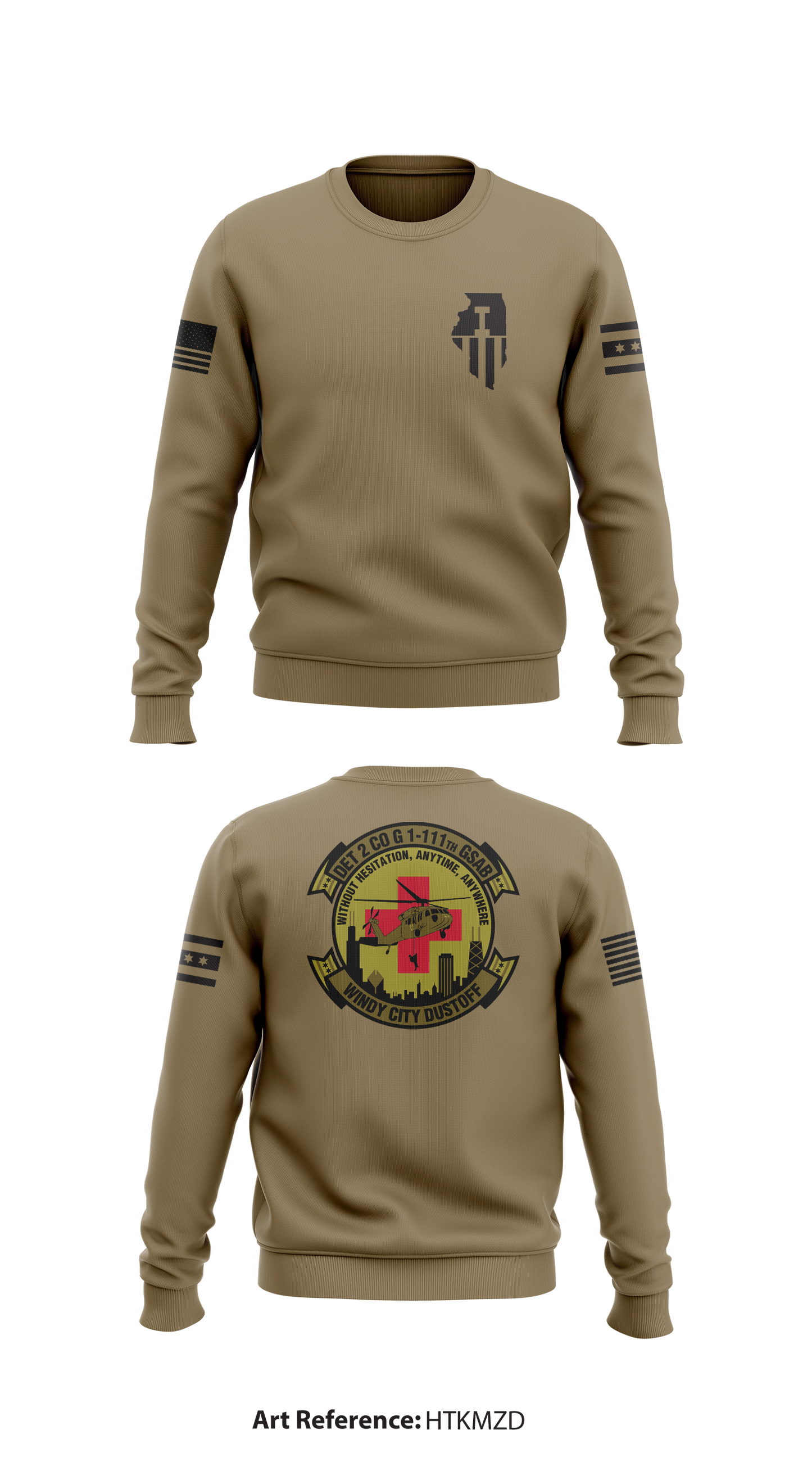 G111 Windy City Dustoff Store 1 Core Men's Crewneck Performance Sweatshirt - HTkMZd