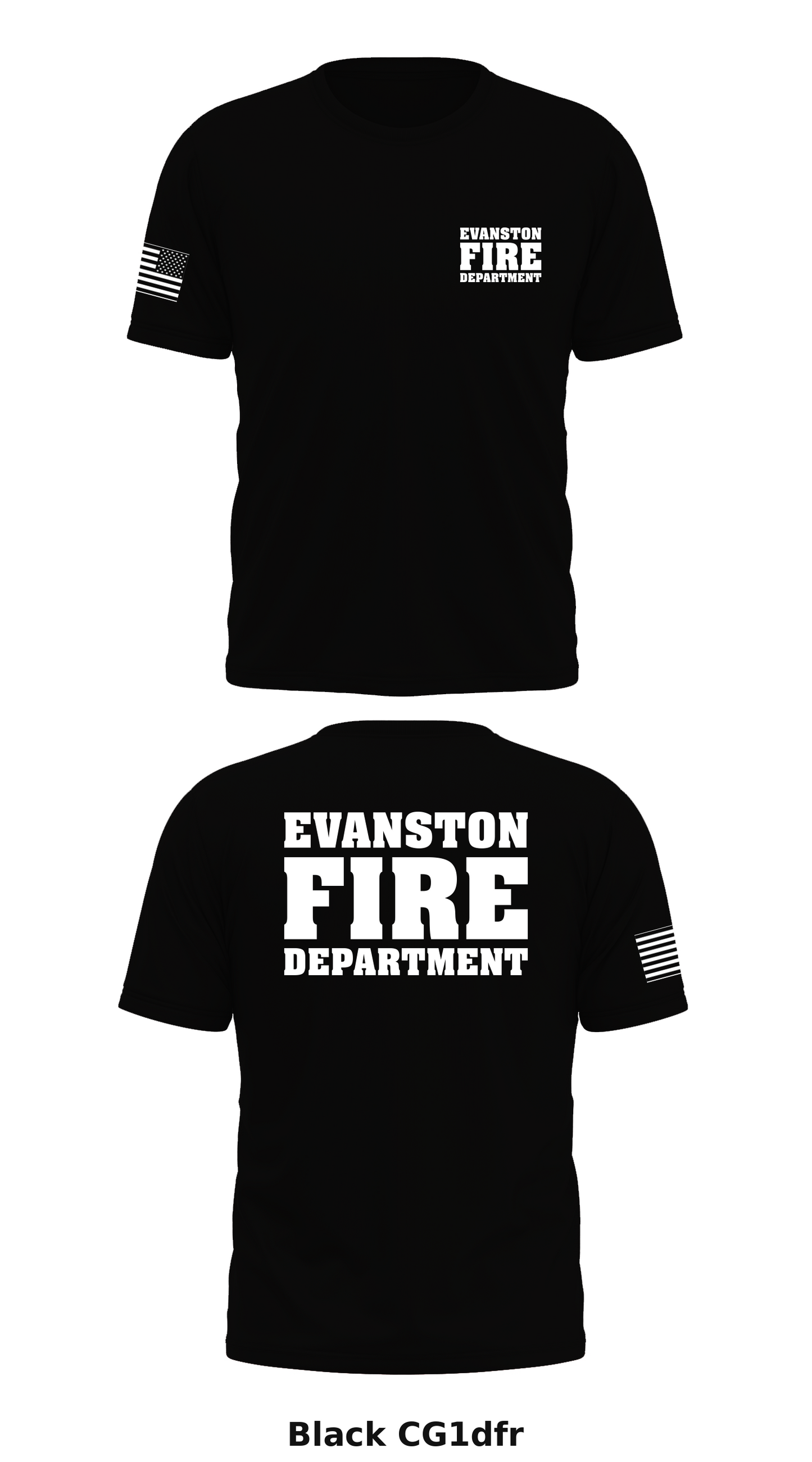 Evanston Fire Dept.  Store 1 Core Men's SS Performance Tee - CG1dfr