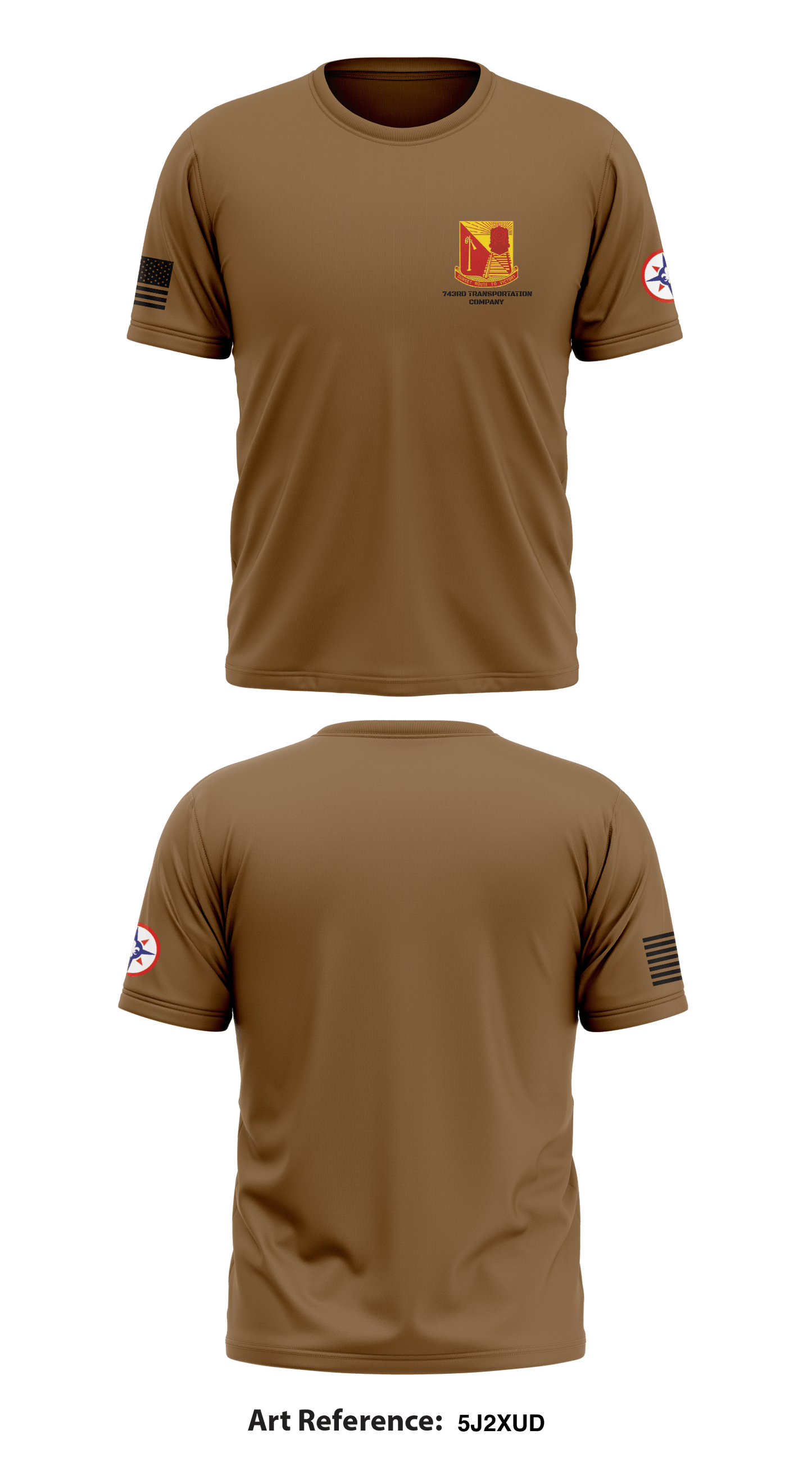 743rd Transportation Company Core Men's SS Performance Tee - 5j2XUd