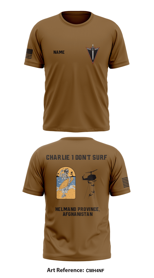 1st Platoon, Charlie Troop, 3-71 CAV Store 1 Core Men's SS Performance Tee - cmh4nf