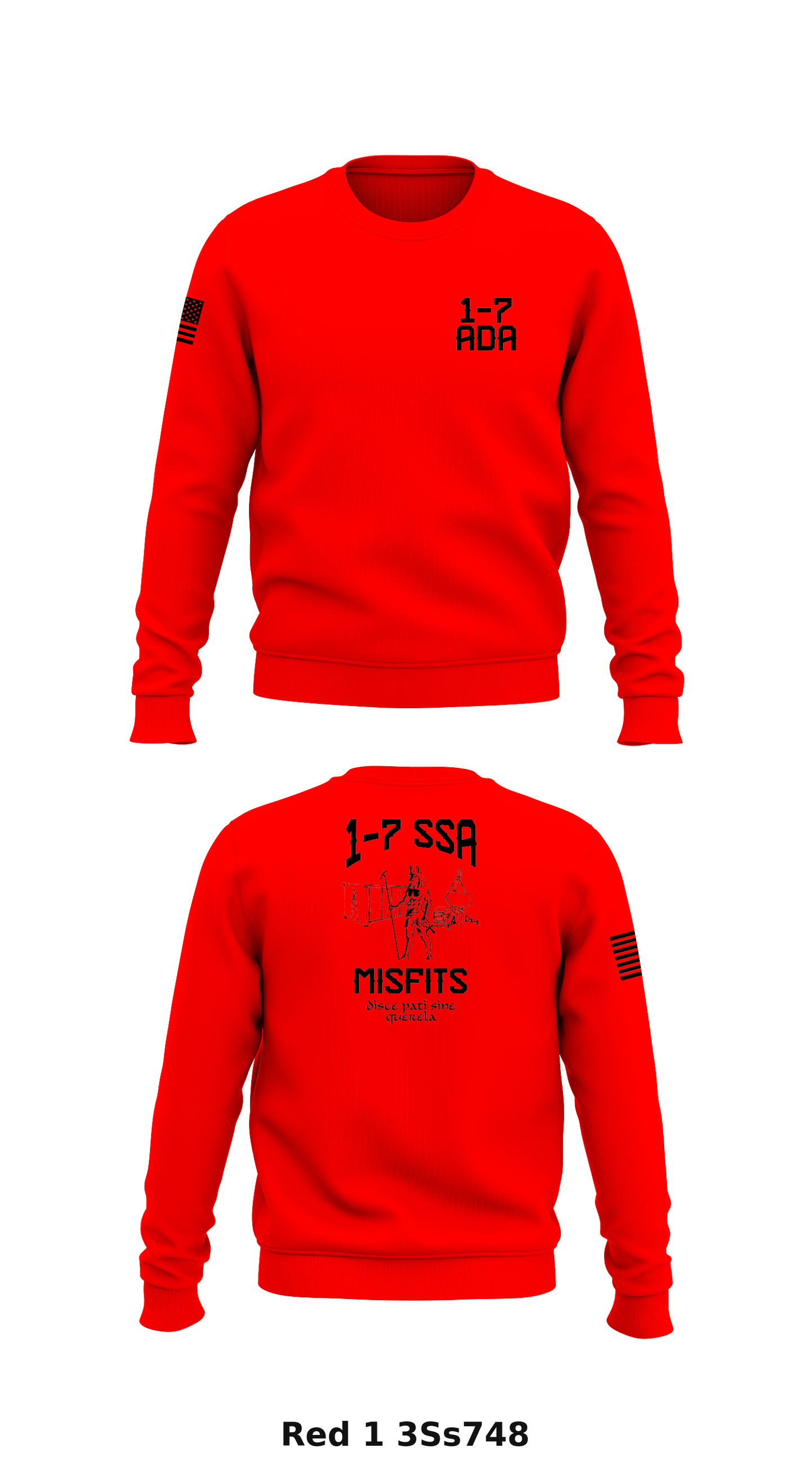 1-7 ADA Store 1 Core Men's Crewneck Performance Sweatshirt - 3Ss748