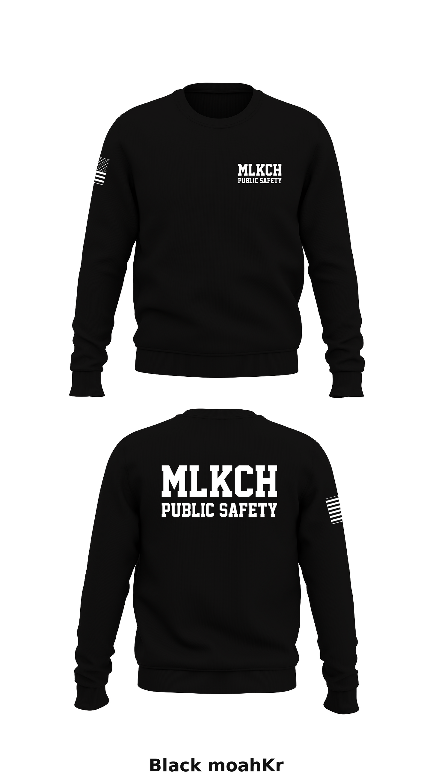 MLKCH Public Safety  Store 1 Core Men's Crewneck Performance Sweatshirt - moahKr