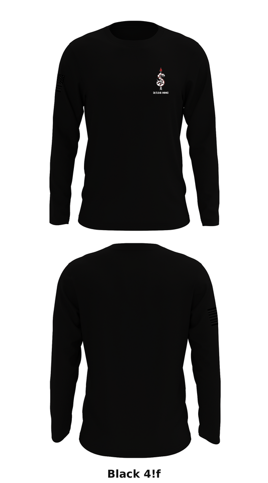 3/116 HHC Store 1 Core Men's LS Performance Tee - 4!f