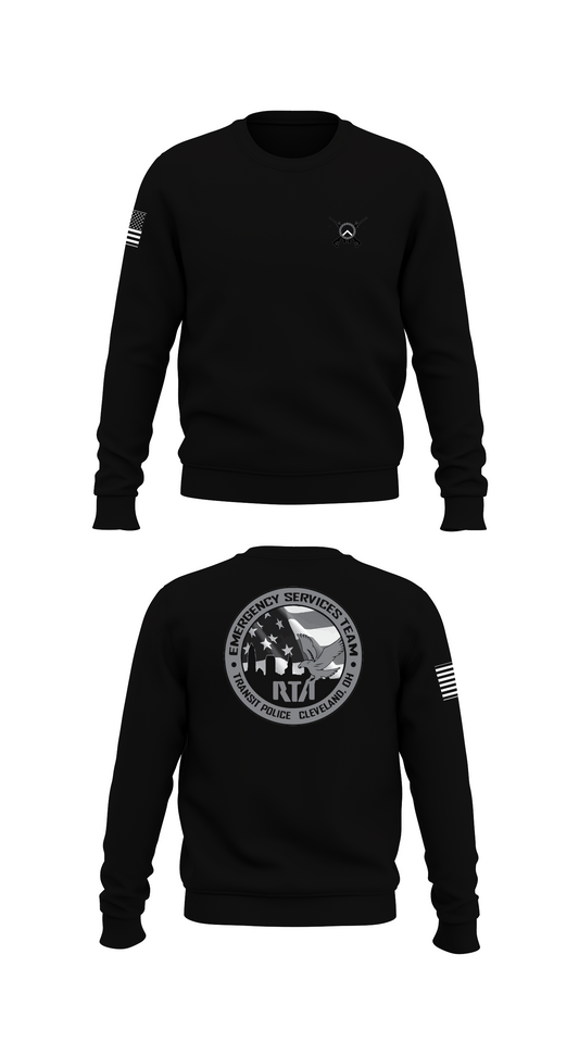 GCRTA Emergency Service Team (EST) Store 1 Core Men's Crewneck Performance Sweatshirt - ?jX